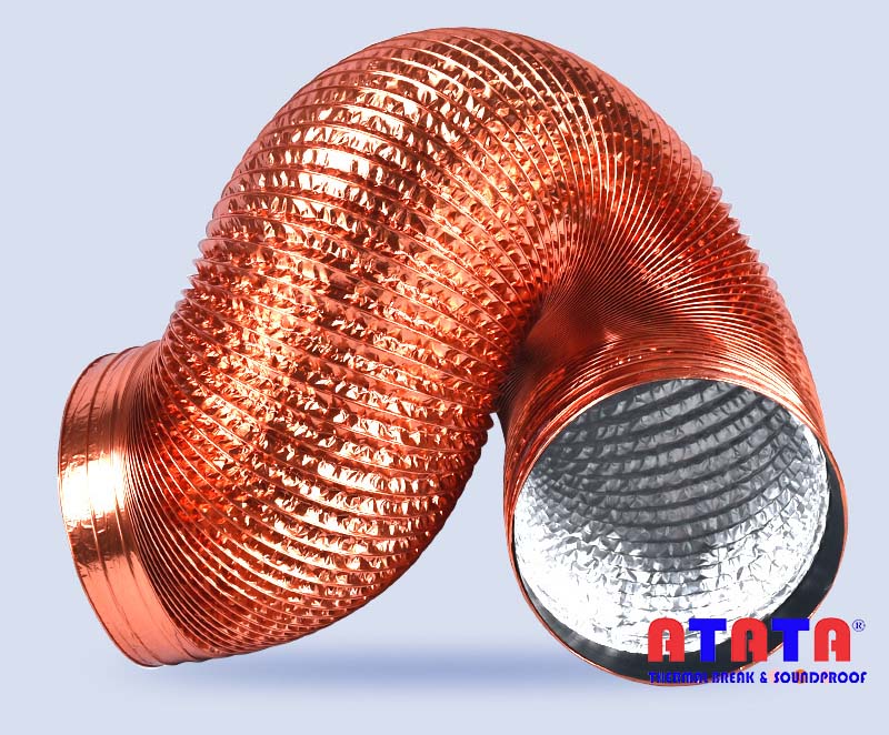 Copper coated PET membrane flexible air duct