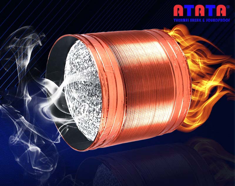 Copper coated PET membrane flexible air duct