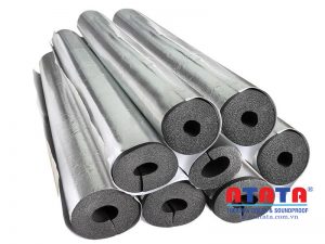 Pre-slitted aluminum layer insulation