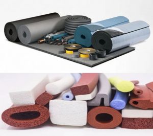 What are the different types of foam rubber?